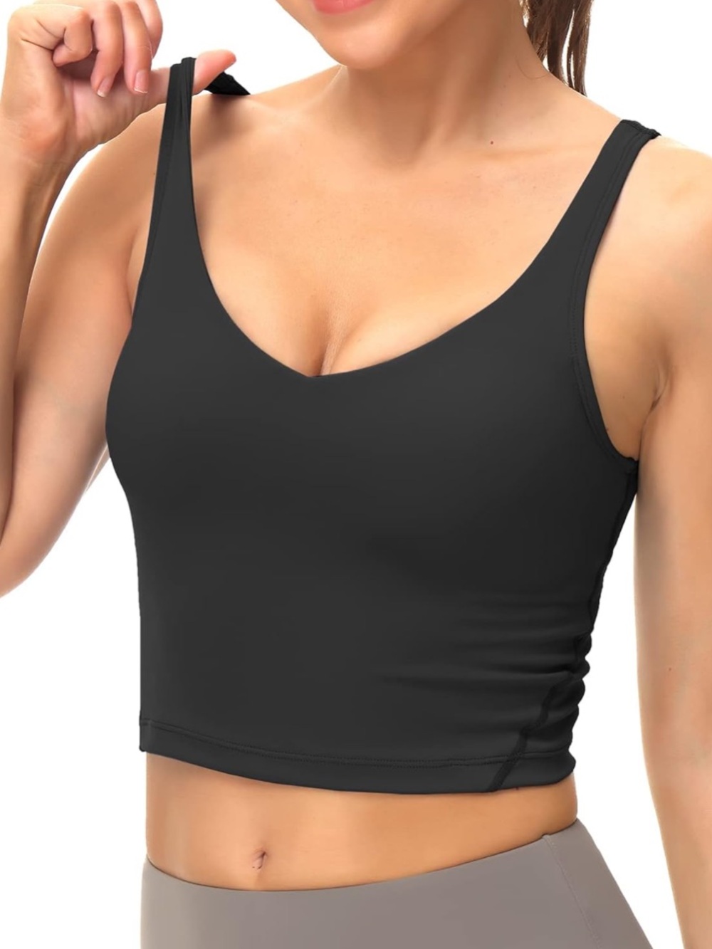 Amazon Black Crop Tank Top